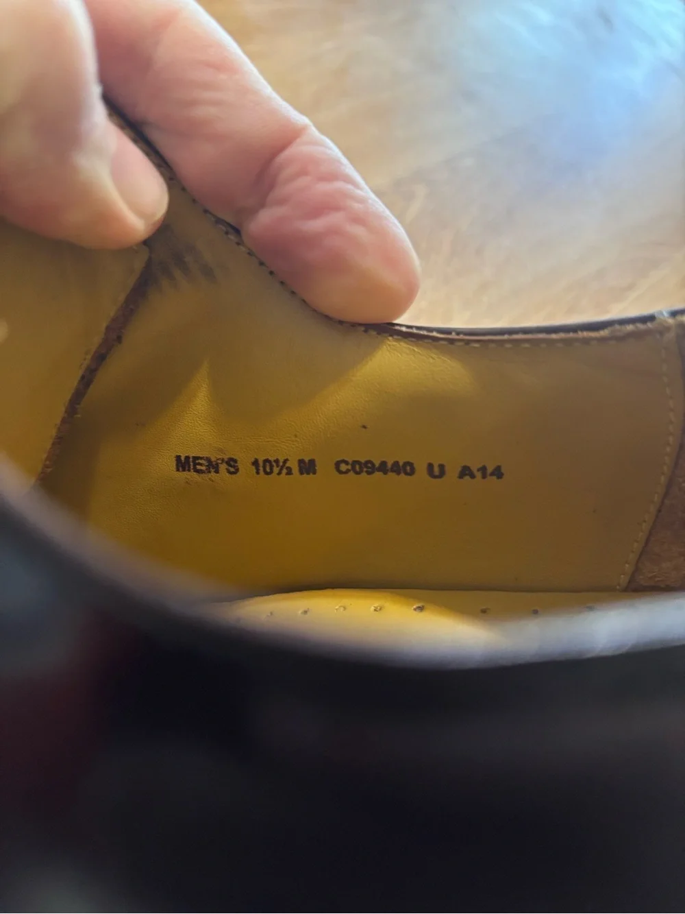 Cole Haan Dark Brown Leather Apron-Toe Oxfords